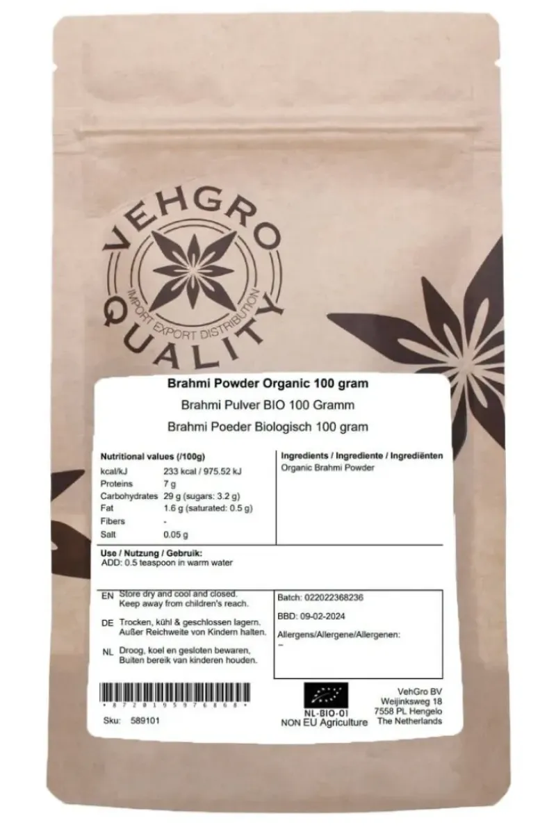 Naturaplaza Brahmi Poeder Biologisch Outlet
