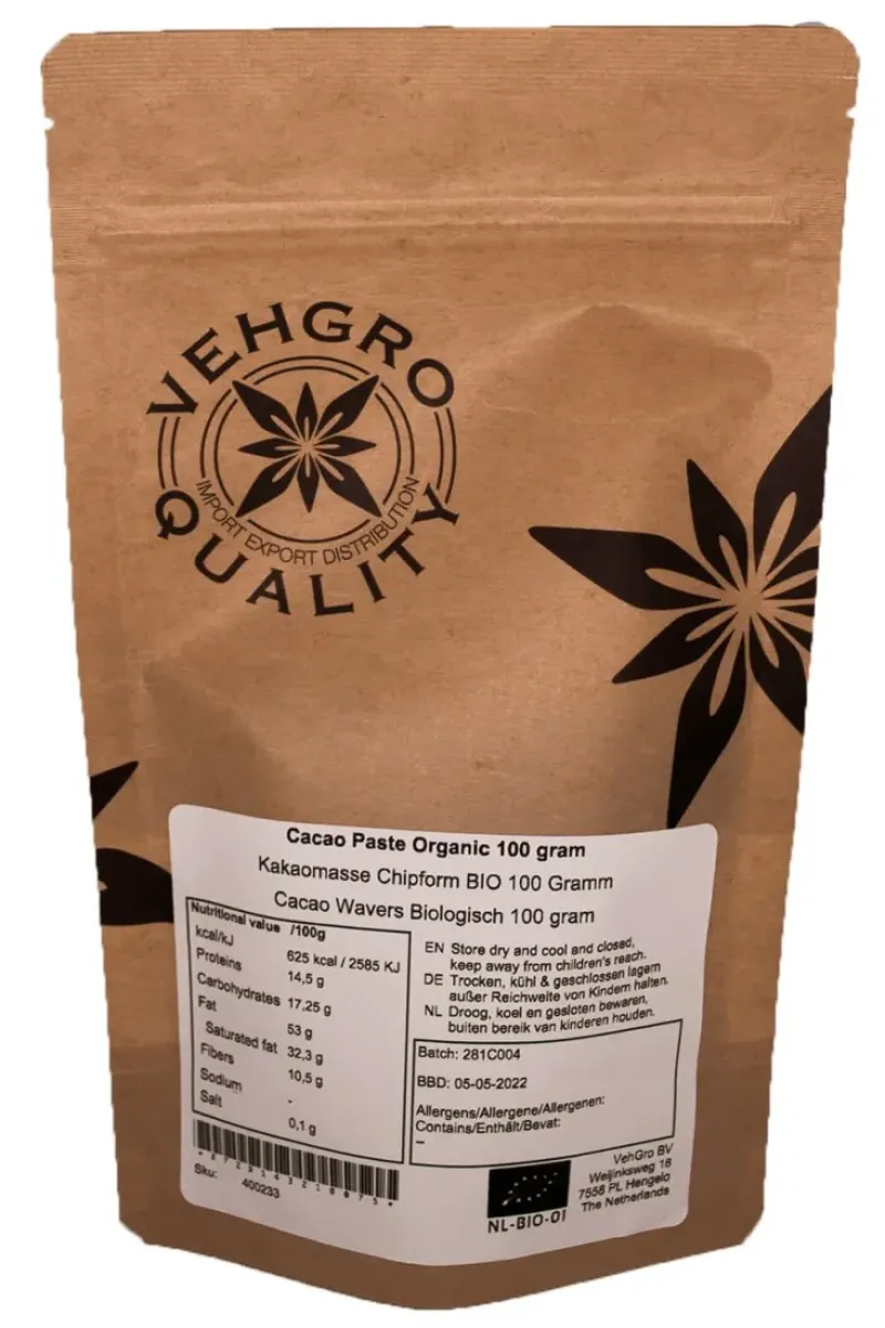 Naturaplaza Cacao Pasta Wafers Biologisch Sale