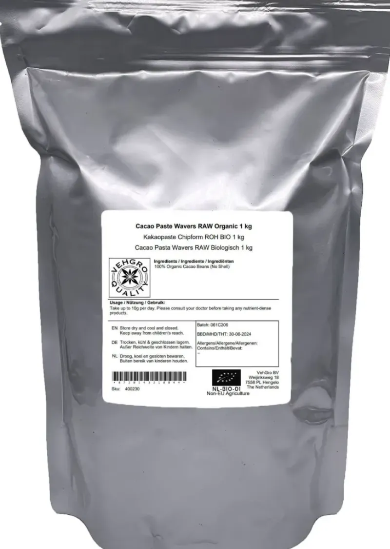 Naturaplaza Cacao Pasta Wafers Biologisch Sale