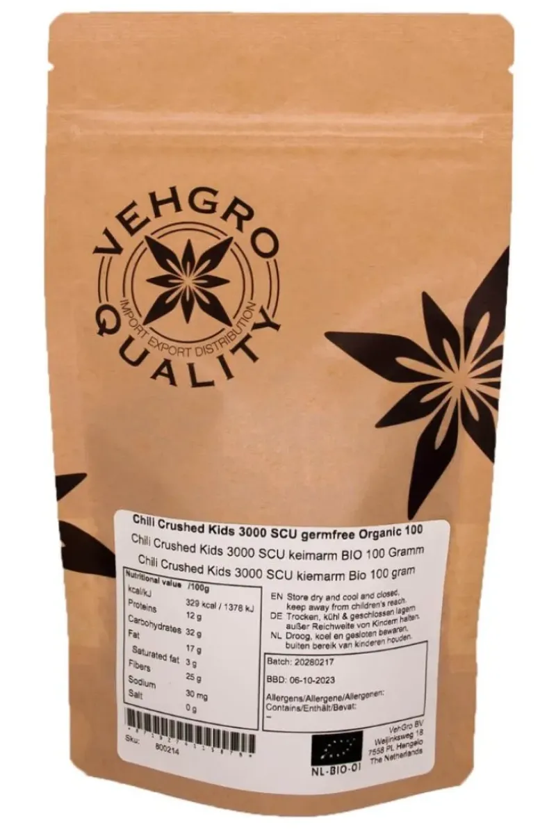Naturaplaza Chili Crushed Kids 3000 SHU kiemarm Biologisch Sale