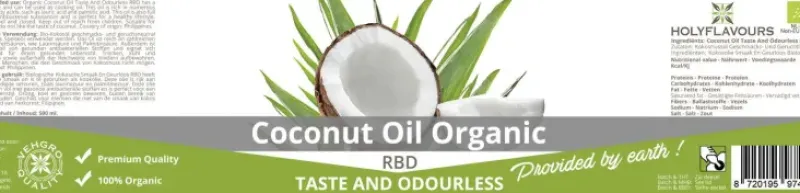 Naturaplaza Holyflavours Kokosolie RBD Biologisch 500 ml Online