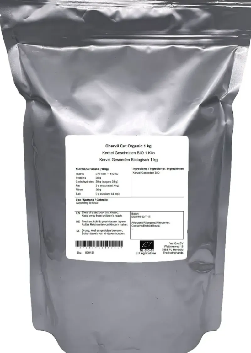 Naturaplaza Kervel Gesneden 1-3 mm Biologisch Fashion