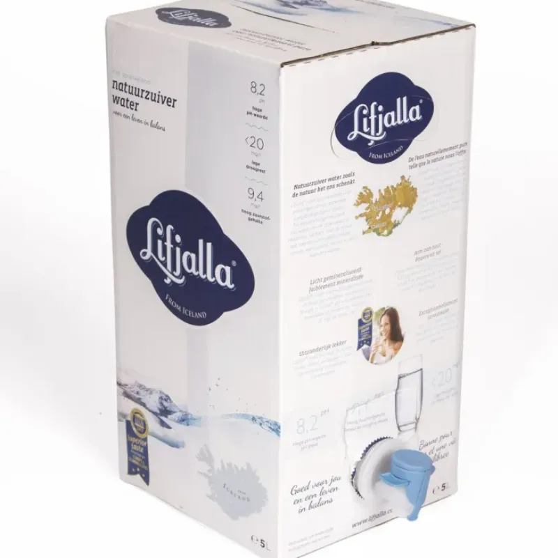 Naturaplaza Lifjalla Gletcherwater Bag-in-Box 5L pallet 152 stuks Outlet