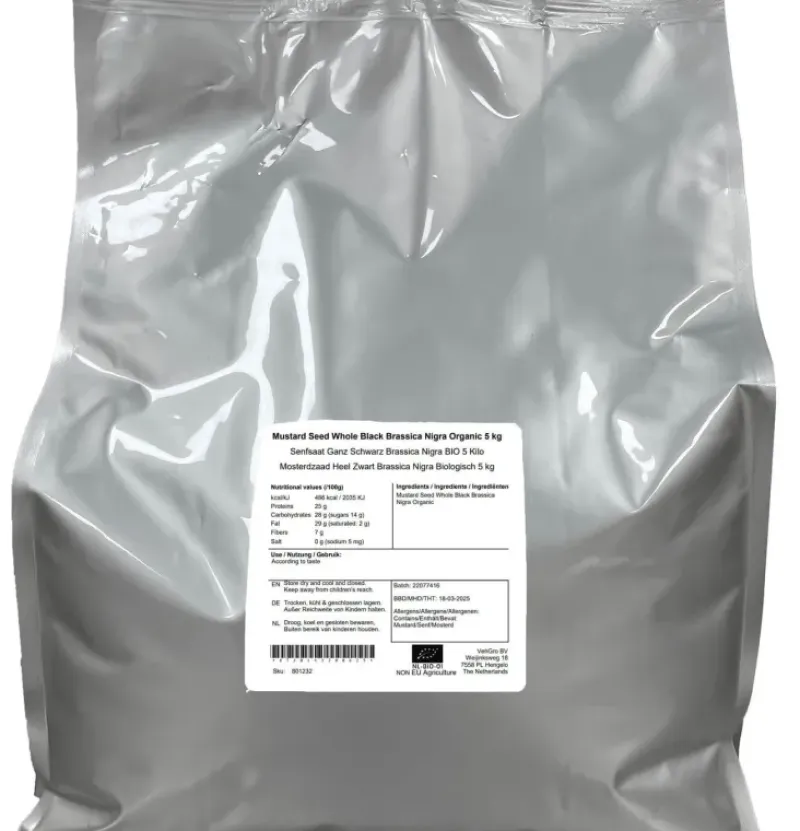 Naturaplaza Mosterdzaad Heel Zwart Brassica Nigra Biologisch Clearance