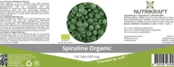 Naturaplaza Nutrikraft - Spirulina Tabs 500mg Biologisch 120 tabs Outlet