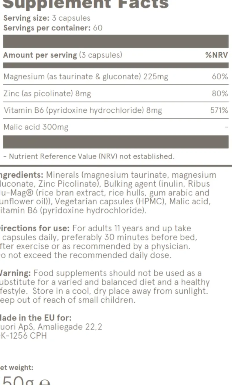 Naturaplaza Puori M3 Magnesium Supplement 180 Capsules Sale