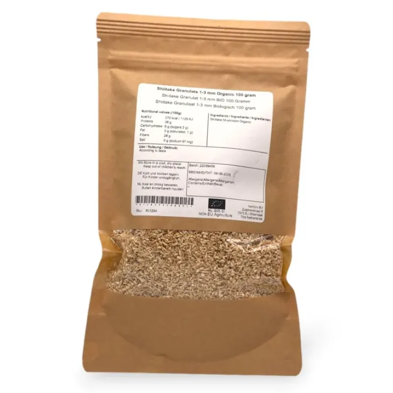 Naturaplaza Shiitake Granulaat 1-3 mm Biologisch Best