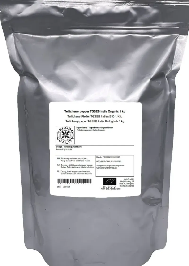 Naturaplaza Tellicherry Peper TGEB India Biologisch Outlet