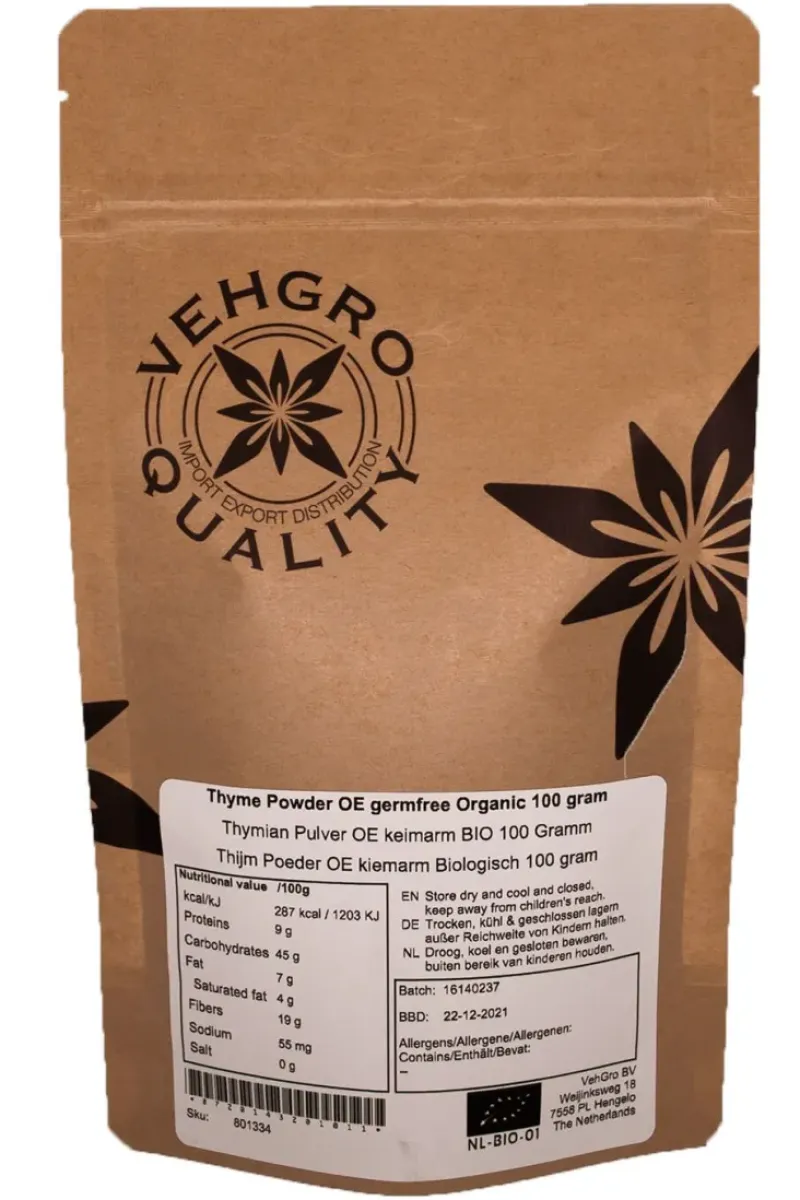 Naturaplaza Thijm Poeder OE kiemarm Biologisch Discount